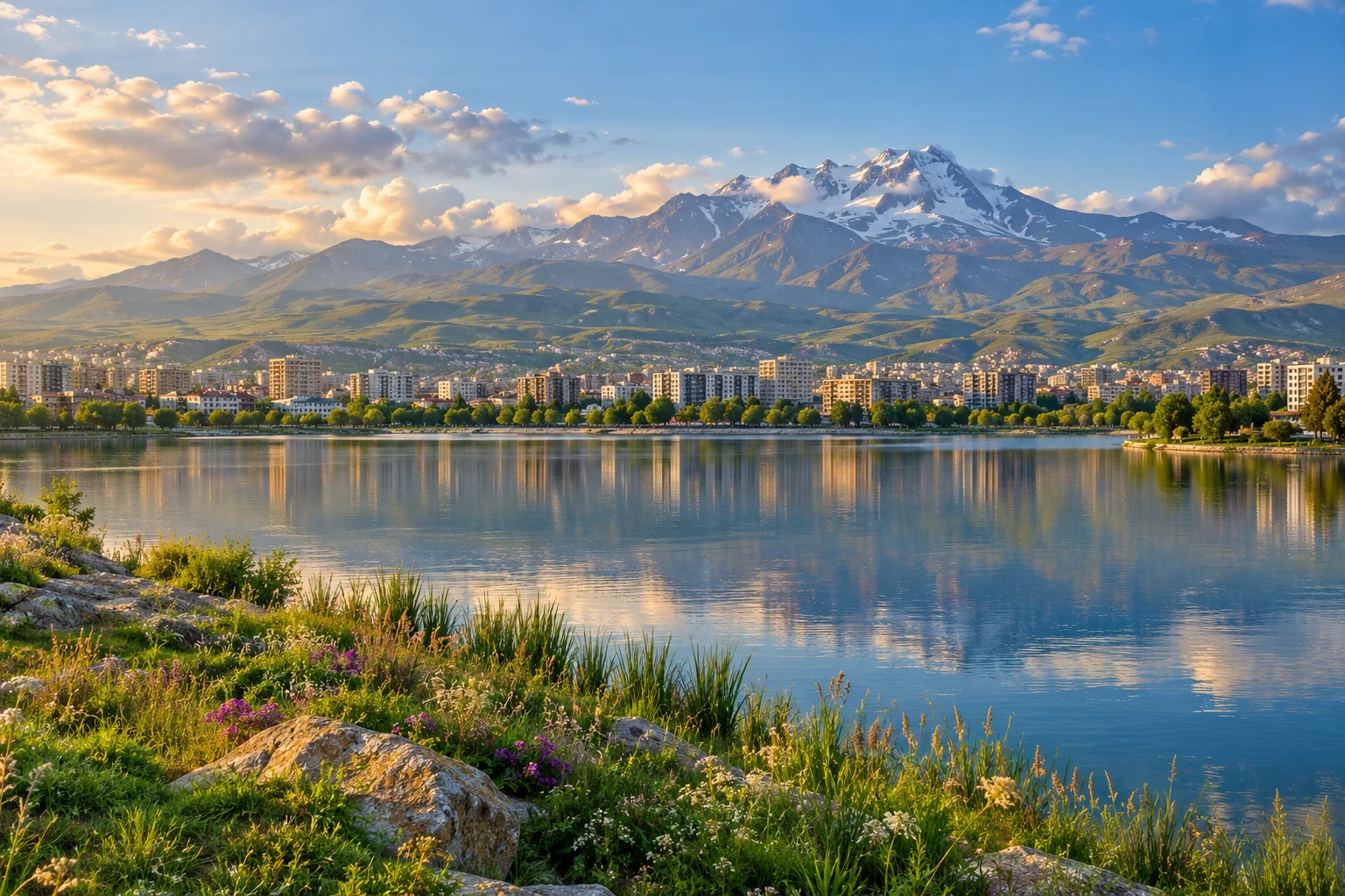 Ardabil: AI-generated summer landscape