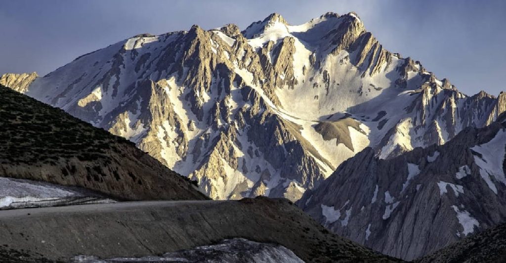 Jagged peaks of the Alvand mountains